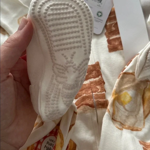 Burt's Bees Baby NWT footie pajamas brunch - Picture 4 of 4
